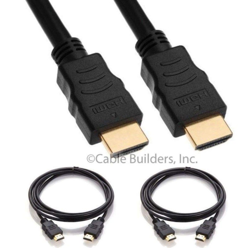 Cable Builders Short HDMI Cable [2-Pack], UHD Ultra High Speed HDMI 2.0 with Ethernet, 4K@30/50/60Hz, 1080P/2160P, 18GBps, 3D, Audio Return, Molded (6-INCH (2-Pack)) - Image 3